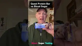 Signos CGM testing Quest Blueberry Muffin Flavored Protein Bar