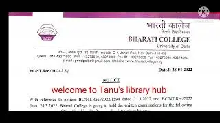 Bharti college Non teaching staff recruitment 2022 Notice #delhiuniversity #nonteachingvacancy
