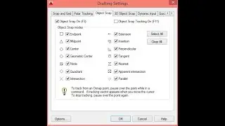 How to set Object and Drafting setting