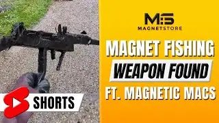 Craziest Homemade Gun Found Magnet Fishing - FT Magnetic Macs #Shorts