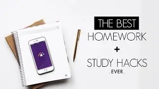 DIY STUDY HACKS FOR SCHOOL | Organization + Homework Tips! FREE Homework App!