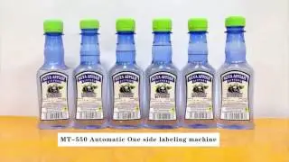 How To Use MT 550 Automatic One Side Labeling Machine For Flat Bottles Sticker Single Side Labeler