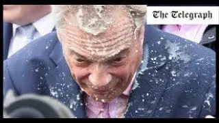 Nigel Farage     the ONLY FANS    MILKSHAKE incident