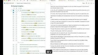 How I use market insight and data to craft marketing messages, etc.