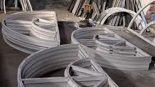 Upvc arch window making by me 