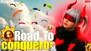 ​🔴 ROAD TO CONQUEROR | FULL RUSH BGMI Rank Push Live! 🔥