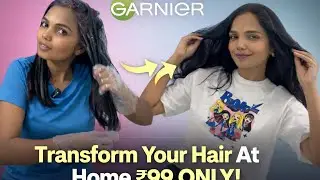 How I colour My hair at Home Under ₹99😱 | Garnier Burgendy 3.16 Shade #haircolour #garnier 