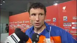 English interview with Dutch players after the win over Slovakia