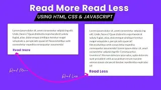 Introduction to JavaScript Read More and Read Less Button Part(1)   JavaScript Tutorial