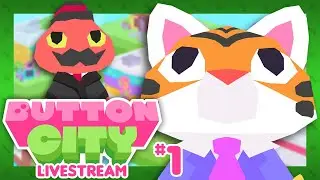 LOW-POLY LAND - Button City (Steam) - Livestream: Part 1