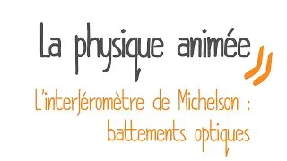 La physique animée : l'interféromètre de Michelson, battements optiques