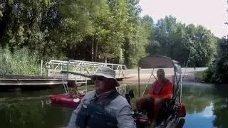 Kayak fishing Mermet Lake