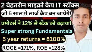 Top 2 Microcap IT stocks to buy now| 2 wealth creator AI stocks for long term|#itstocks #microcap