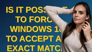 Is it possible to force Windows 10 to accept an exact match for a custom accent color?