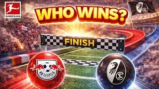 RB Leipzig gegen SC Freiburg Marble Race Prediction Bundesliga Spieltag 17