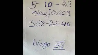 Bingo New Jersey 58 ❤️👍❤️👍