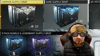 30+ RARE AND LEGENDARY SUPPLY DROP OPENING!!!-|-INFINITE WARFARE-|-LIVE COMMENTARY WITH FACE CAM