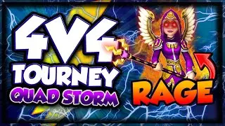Wizard101: ⚡️ Quad Storm 4v4 ⚡️ Sore Loser RAGES AT ME after LOSING Tournament 🤬🔊