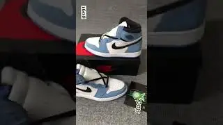 Unboxing Jordan 1 Retro High University Blue Black.#sneakers #unboxing #jordan1 #aj1high #fyp