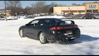 1999 Mitsubishi Eclipse AWD GSX Snow Drifts