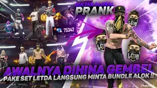 PRANK GLOBAL PAKE BUNDLE LETDA !! LANGSUNG DIMINTAIN BUNDLE ALOK !! - FREEFIRE