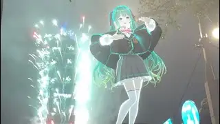 【2025初音未來夜空企劃/初音ミク 夜空プログラム × ファミマプリント/Hastune Miku Yozora Program】臺北101 AR與現實煙火秀 Taipei 101 Firework