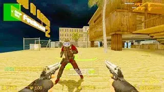 Counter Strike Source - Zombie Riot Mod Online Gameplay on Lila Panic Beach map