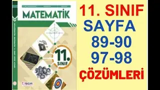 11.SINIF MATEMATİK DERS KİTABI SAYFA 89 - 90 - 97 - 98 ALIŞTIRMALAR // 11.SINIF MATEMATİK MEB YAYIN