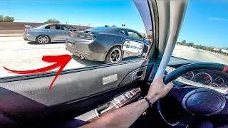 MITSUBISHI EVO 9 VS 500HP E85 CAMARO!! - POV DRIVE!! | EVO CRUISE