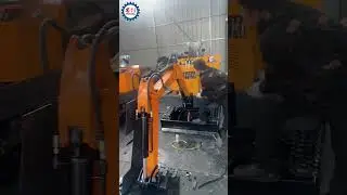 Multi-Functional Mini Excavator Rotary Tiller Under Production #rotarytiller #cultivator #excavator