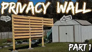 DIY 8-Foot Privacy Wall Using Old Fence Wood | Budget - Friendly Home Project | Part 1