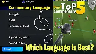 Efootball top 5 commentary ☞ Bangla || pes of duty