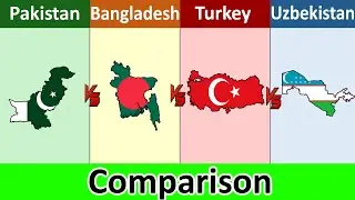 Pakistan vs Bangladesh Vs Turkey vs Uzbekistan | Comparison | Datadotcom