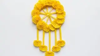 Beautiful Paper Flower Dreamcatcher | Easy Paper Craft Wall Hanging | DIY Decoration Idea