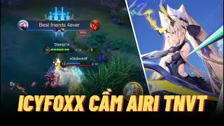 Icyfoxx cầm Airi - Thứ Nguyên Vệ Thần xơi luôn Quadkill ngon lành | Liên quân mobile
