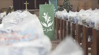 Distributed gifts to our Christian friends celebrating Christmas