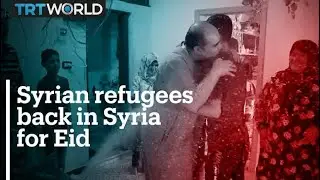 Сирийские беженцы из Турции возвращаются в Сирию на праздник Курбан-байрам