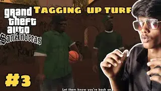 I sprays a paint on ballas gang tags | Bronggamer 