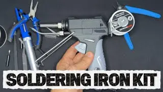 Soldering Iron Kit &ndash; Auto Feed Gun with LCD Temp Control, 8-in-1 Pro Set 🔧⚡