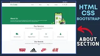 How to Create The Perfect About Section for  Website | HTML CSS Bootstrap Website Design Tutorial