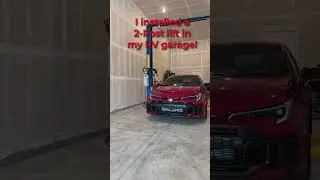 2-Post Lift In RV Garage!  #automobile #diy #automotive #cars #grcorolla
