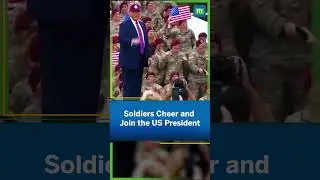 Soldiers Erupt in Cheers as Trump Breaks Into Iconic YMCA Dance