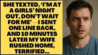 She texted, &ldquo;I&rsquo;m at girls&rsquo; night out, don&rsquo;t wait up&rdquo; &mdash; I replied with one line, and | Cheating