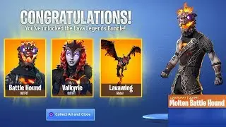 Новый набор скинов LAVA LEGENDS в Fortnite..