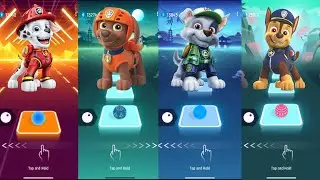 Marshal VS Rocky VS Zuma VS Chase in Tiles Hop