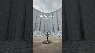 Houston WATERWALL #texas ⛲️