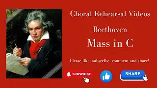 Beethoven Mass in C #1 - Kyrie 4 staves bass
