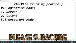 VTP configuration in Cisco packet #cisco #configuration #education
