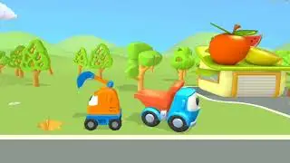 Bagger Kinderfilm - Der GELBE BAGGER Spielt - Super Sammlung - Cartoon f&uuml;r Kinder
