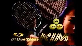 Dunlop (Sumitomo) PRO 2000 RIM racket Get Control 15-second commercial (Japan, 1995)